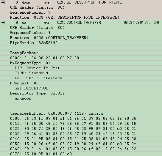 USB protocol dump, part 2.